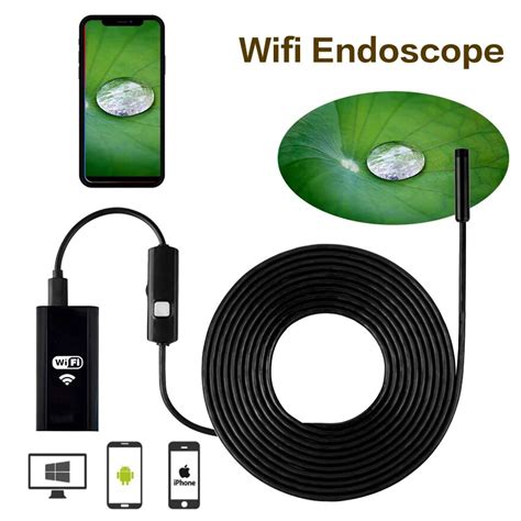 Mini Wifi Endoscope Camera Waterproof Soft Cable Inspection Camera 8mm