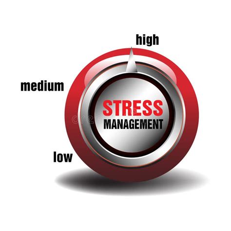 Stress Management Button Royalty Free Stock Image - Image: 36411216