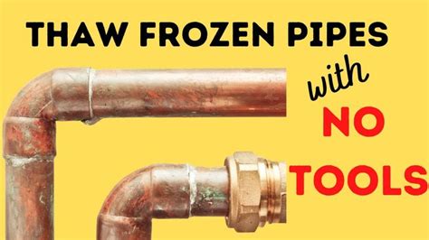 How To Thaw Frozen Pipes Without Any Tools Youtube Frozen Pipes