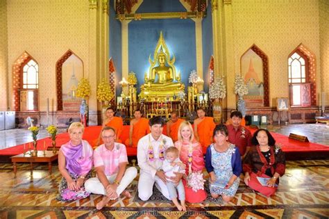 Bangkok Temple Buddhist Blessing Marie Alexander Thai Marriage Planner Thailand Wedding