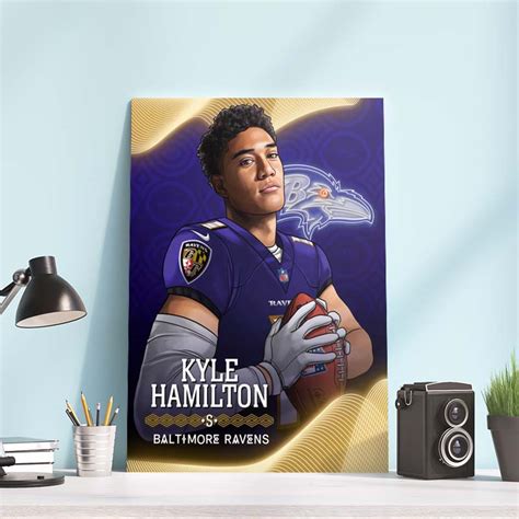 Kyle Hamilton to Baltimore Ravens NFL Draft 2022 Poster Canvas - REVER ...