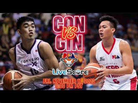 PBA LIVE GINEBRA VS CONVERGE LIVE SCOREBOARD PLAY BY PLAY