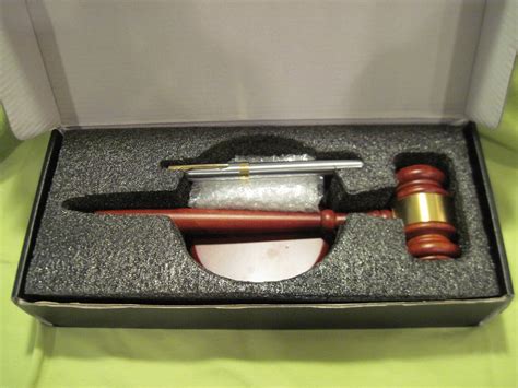 NIB Luxxis Wooden Gavel Block Set Fountain Pen EBay