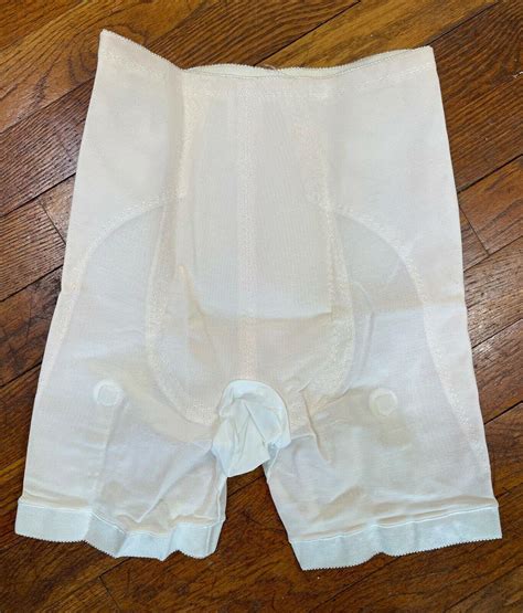 Vintage 60s Playtex Lycra Girdle Long Leg Panty Girdle Double Diamonds