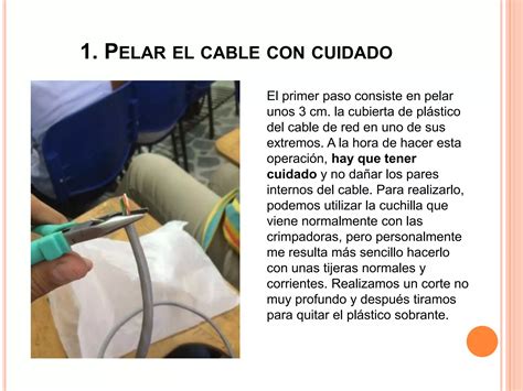 Como Elaborar Nuestro Propio Cable De Red Y Cubo Ppt