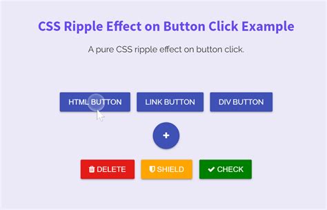 Create Ripple Effect on Button Click using CSS | Codeconvey