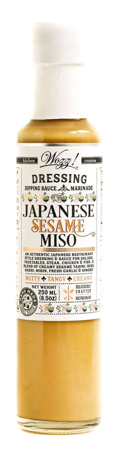 Japanese Sesame Miso Dressing Japanese Sesame Dressing Wozz