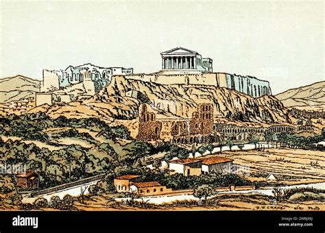 L Acropoli Di Atene C1930 Di Donn Philip Crane 1878 1944 L