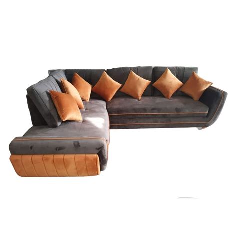 Wooden Polyester L Shape Seater Sofa Set At Rs Set In New Delhi