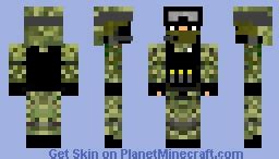 Pixel Warfare Soldier Minecraft Skin