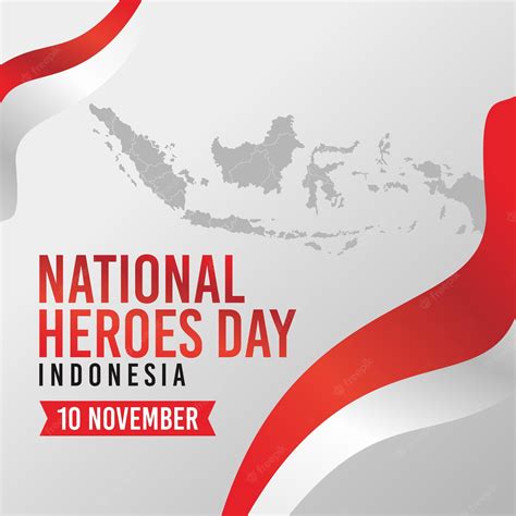 Premium Vector Indonesia National Heroes Day Design