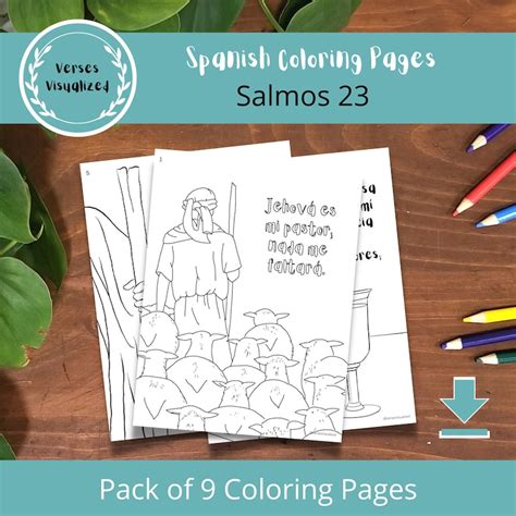 Spanish Bible Verse Coloring Pages Salmos Psalm Rvr