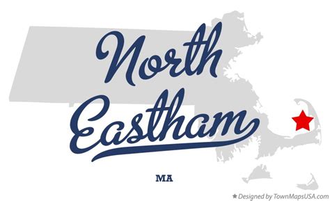 Map of North Eastham, MA, Massachusetts