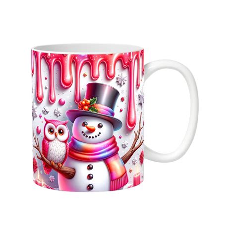 Sdjma 3d Snowman Mug Cute 3d Snowman Coffee Cup Multi Purpose Christmas Mugs T For Women