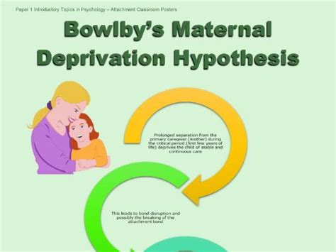 Poster Attachment Bowlbys Maternal Deprivation Hypothesis