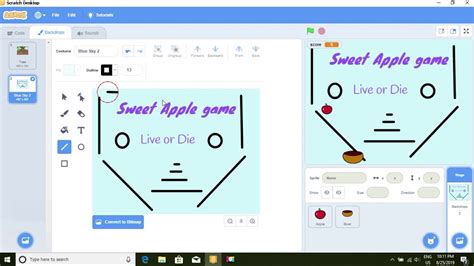 Apple Game Lesson 2 How To Make An Apple Catching Game In Scratch 30