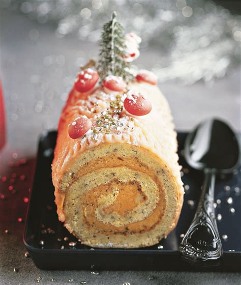 Recette bûche de noël au caramel beurre salé Marie Claire