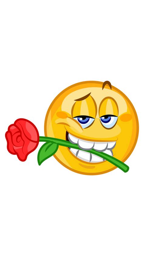 Love Emoji With Rose Sticker Emoji Flower Love Emoji Art Rose Emoji