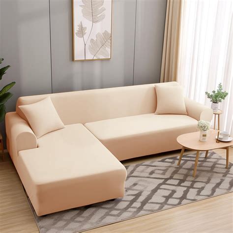 Amazon de HEYOMART Sofabezug Ecksofa L Form Stretch Sofa Überzug