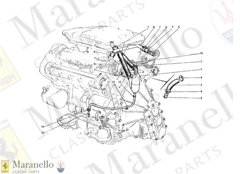 engine ignition parts diagram  ferrari  gt dino