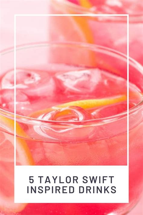 Delicious and Healthy Taylor Swift Inspired Cocktails