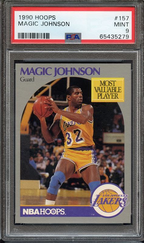 Lot Detail 1990 HOOPS 157 MAGIC JOHNSON PSA MINT 9