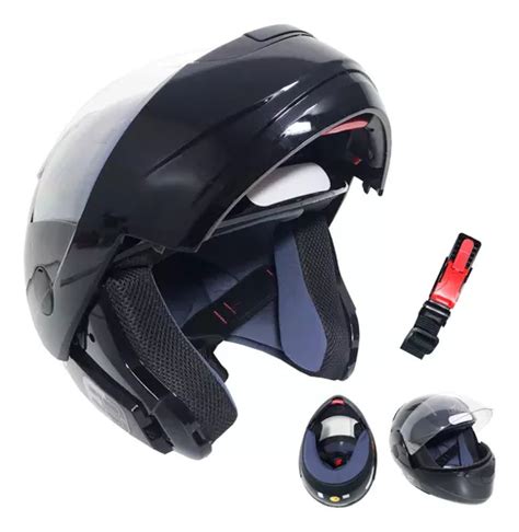 Capacete Articulado Masculino Ebf E8 Solid Preto Robocop Parcelamento