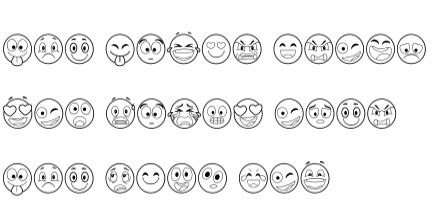 Emoji Smile Face Font by Nun Sukhwan · Creative Fabrica