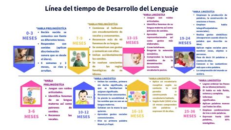 Línea Del Tiempo Desarrollo Del Lenguaje