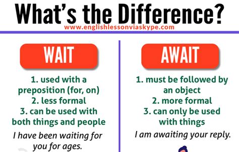 WAIT Vs AWAIT What S The Difference Learn English With Harry