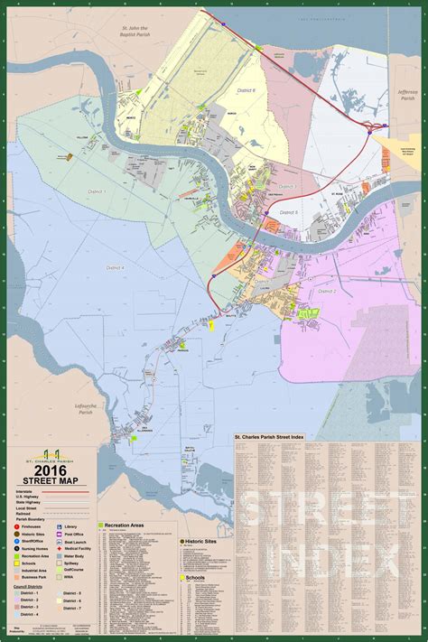 St Charles Parish Louisiana Map Emilia Natividad