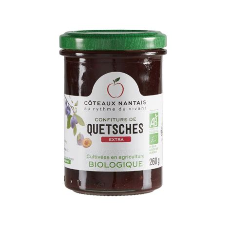 Confiture de Quetsches extra Bio 260 g Côteaux Nantais