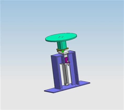 升降旋转工作台3d模型下载三维模型step模型 制造云 产品模型