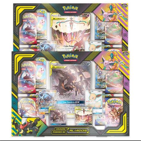 Box Premium Poder De Aliados Espeon E Deoxys GX Umbreon E Darkrai GX