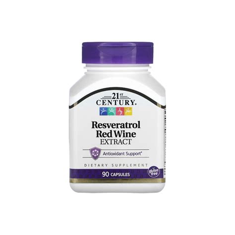 Resveratrol Red Wine Extract C Psulas St Century Bh Suplementos