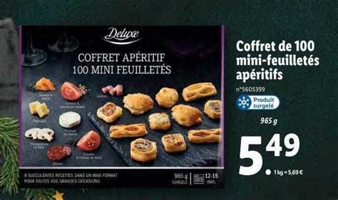 Promo Coffret De Mini Feuillet S Ap Ritifs Deluxe Chez Lidl