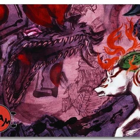 Okami Fire Wolf God Japan Game Silk Poster Print 24x36 Inch Home