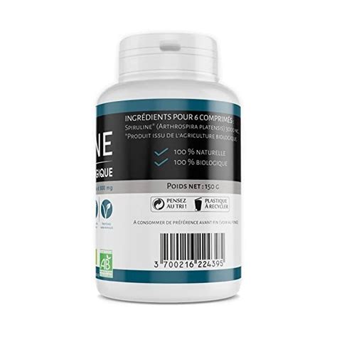 Spiruline Bio 500 Mg 300 Comprimés