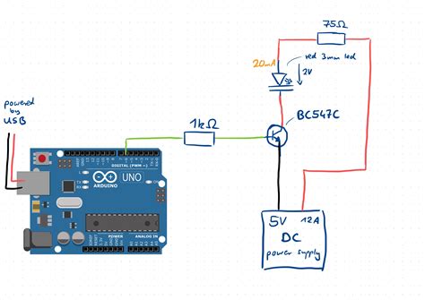 arduino uno - LED not blinking when using a transistor - Arduino Stack ...