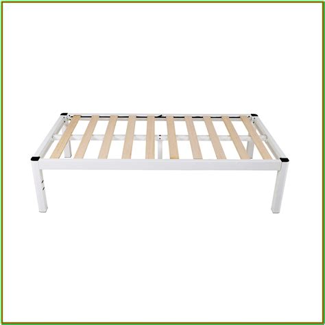 White Wood Twin Platform Bed Frame - Bedroom : Home Decorating Ideas ...