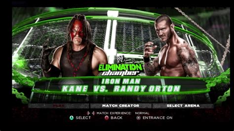 Kane Vs Randy Orton Wwe 2k13 Gameplay Iron Man Match Youtube