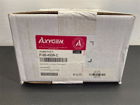 Axygenassayplatep 96 450r C500ul96wellroundbottomclear For