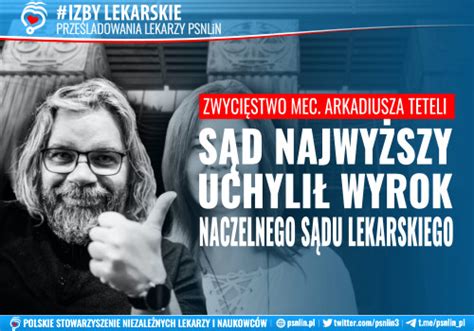 S D Najwy Szy Uchyli Wyrok Naczelnego S Du Lekarskiego Zwyci Stwo