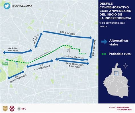 ¡ojo Estos Son Los Cierres Viales Del 15 Y 16 De Septiembre Sabrosita Digital