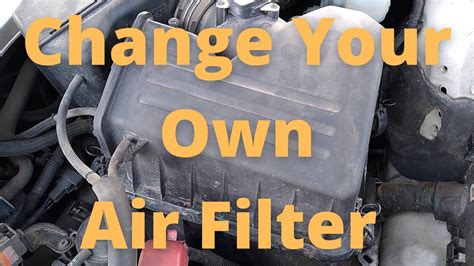 Changing The Air Filter On A Toyota Camry Youtube