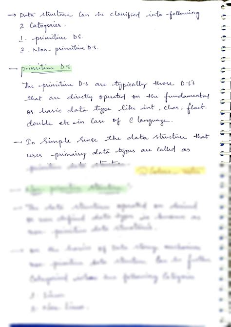 Solution Dsa Handwritten Notes Studypool