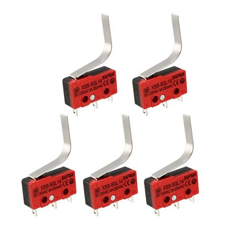 Uxcell XURUI Authorized 5PCS 5A 125VAC 3A 250VAC SPDT NO NC Action