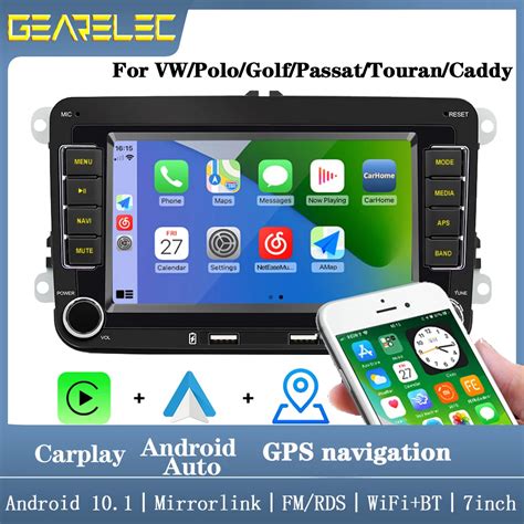 7 Cal 2 Din Android Radio Samochodowe Dla VW Passat Touran Polo