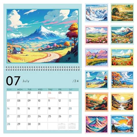 Guasslee Wall Calendar Vertical Art Calendar Wall