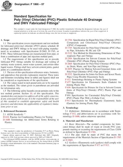 Astm F Standard Specification For Poly Vinyl Chloride Pvc 48906 Hot